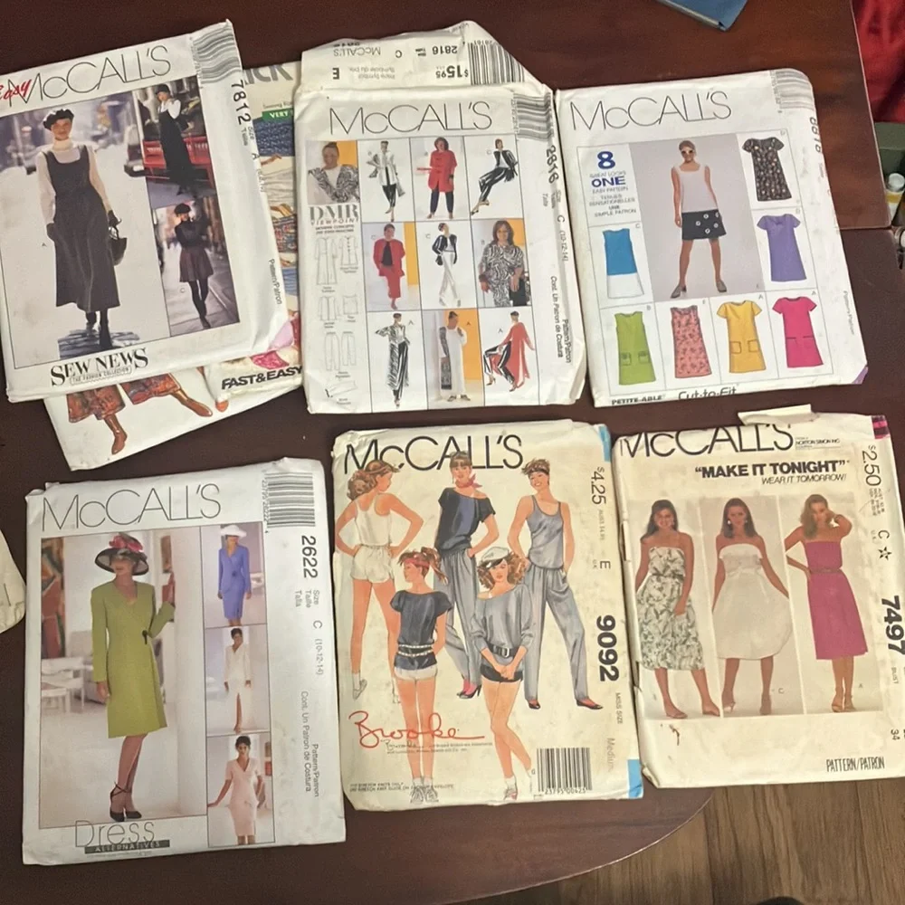 Lot of 14 Vintage Women's Sewing Patterns 1980s 90s unsearched